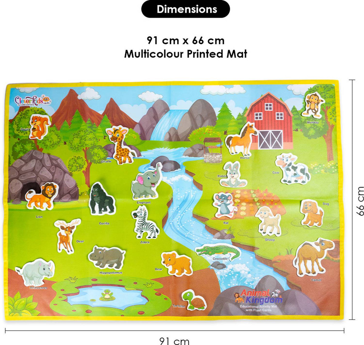 Ratnas Animal Kingdom Educational Activity Mat