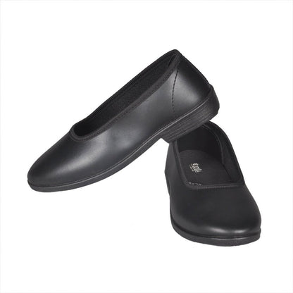 Odyssia Cut School Shoes for Girls CL1010 - Black