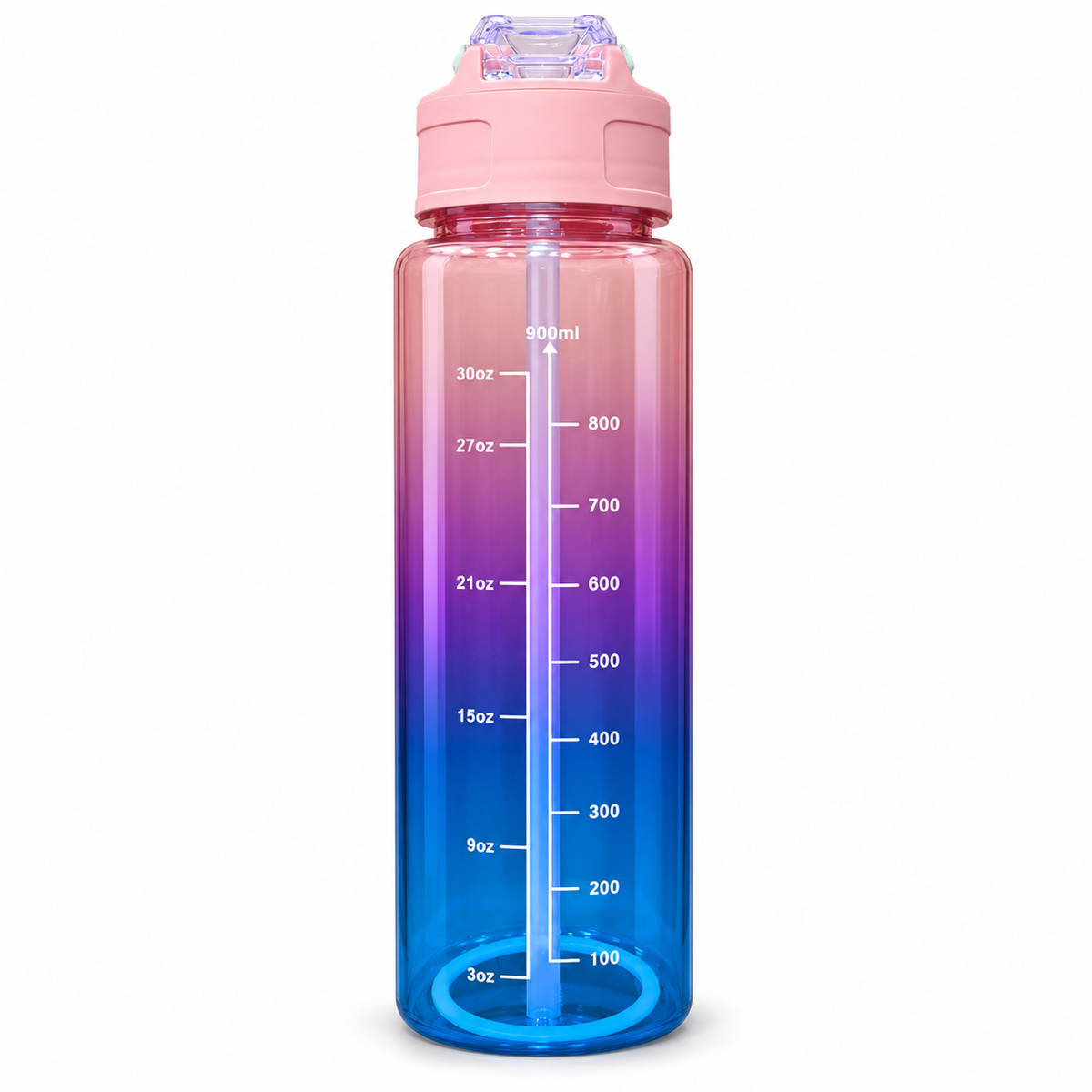 Motivational Water Bottle 900 ML | BPA-Free with Leak-Proof