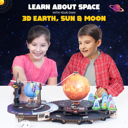 Smartivity Space Shooters DIY STEM Toy: Build & Learn Planetary Motion