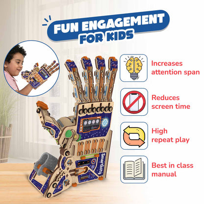 Smartivity Robotic Mechanical Hand DIY STEM Kit: Build & Learn Engineering, Anatomy