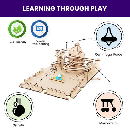 Smartivity DIY STEM Roller Coaster Marble Slide: Educational Building Toy for Kids