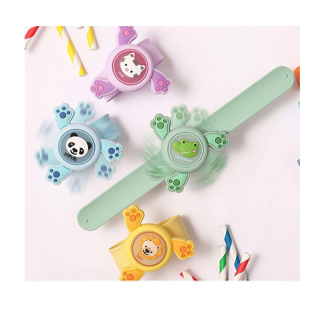 Hi5Toys Kids LED Spinner Slap Wrist Band Toy for Fun