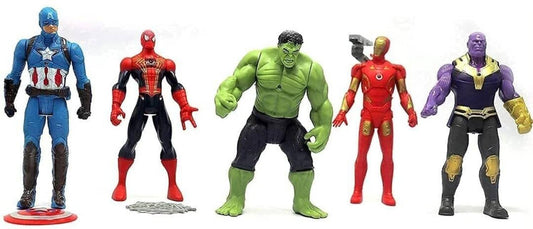 FUNDRIFT Avengers Super Hero Action Figure Toy Set for Kids 4.7"