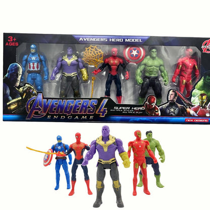 FUNDRIFT Avengers Super Hero Action Figure Toy Set for Kids 4.7"