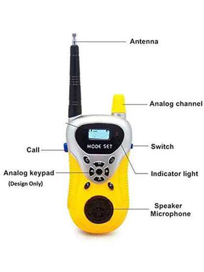 TIPTOP 2 Pieces Scratch Resistant 2 Way Walkie-Talkie Toys