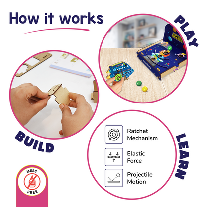 Smartivity Space Arcade STEM Construction Toy: DIY Educational Game for Kids 6-14 Years