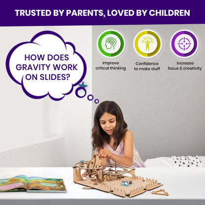 Smartivity DIY STEM Roller Coaster Marble Slide: Educational Building Toy for Kids