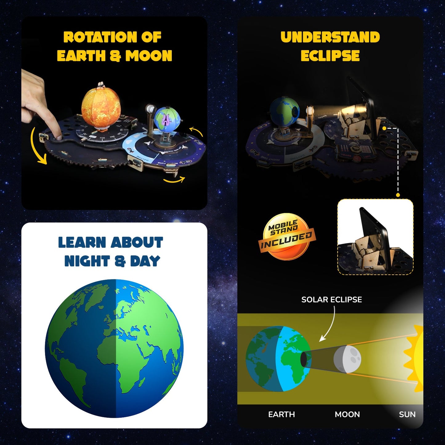 Smartivity Space Shooters DIY STEM Toy: Build & Learn Planetary Motion