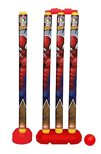 NIYANETAIL Kids Plastic Cricket Kit 28 Inch Spiderman