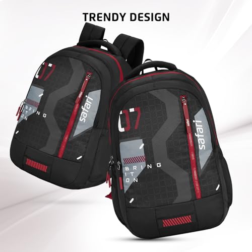 Safari Large 37 L Backpack Bonus 1  (Black) with 1 Year Warranty