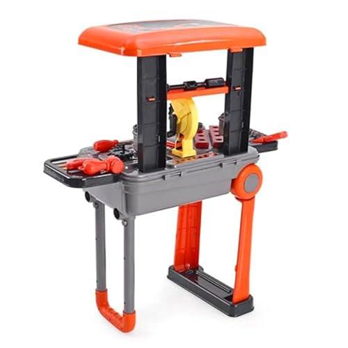 TIPTOP Tool Set Premium Construction Role Play Toys with Extended Handle Carrying Case & Accessories Little Luggage Set