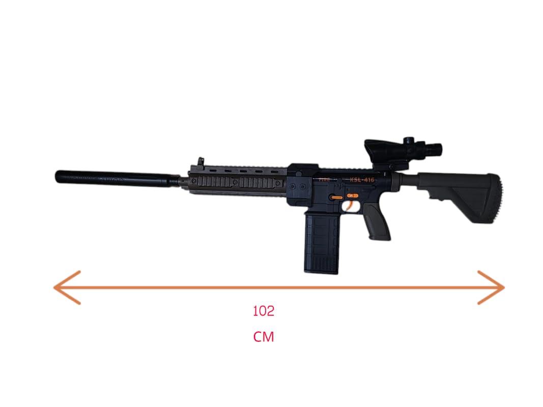 Craft Bay Electric Semi-Auto Foam Blaster Sniper Rifle with Scope, 10 Darts & Magazine