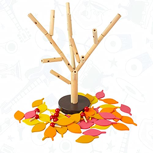 Lnrueg Wooden Tree Building Blocks: Engaging STEM Educational Toy for Logical Thinking