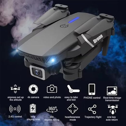 E88 Pro Foldable 4K HD Camera RC Quadcopter Drone Toy