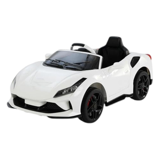 Toy House Battery Operated Ride-On Car for Kids Age 2 to 7 - C001-White