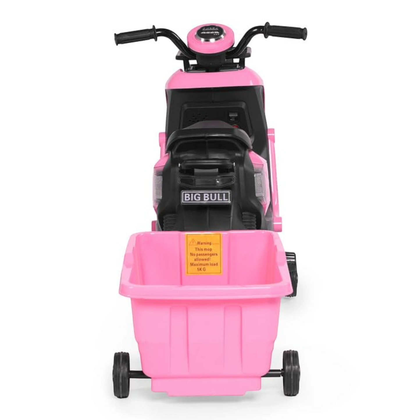 Toy House EV NIU Ride-On Scooter with Trailer for Kids EV06-Pink- Age 3+