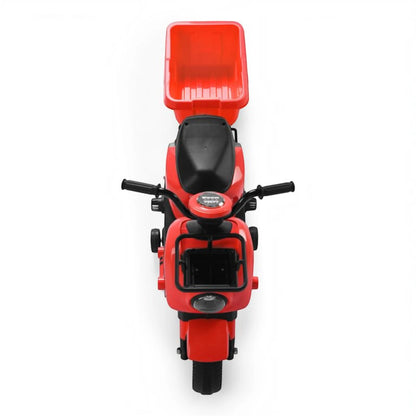 Toy House EV NIU Ride-On Scooter with Trailer for Kids EV06-Red - Age 3+
