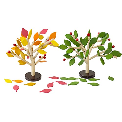 Lnrueg Wooden Tree Building Blocks: Engaging STEM Educational Toy for Logical Thinking