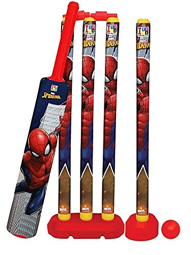 NIYANETAIL Kids Plastic Cricket Kit 28 Inch Spiderman