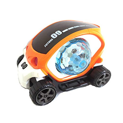 TIPTOP 09 Future Musical & Flashing Light Stunt car Toy for Kids || Stunt Car 360 Degree Rotating Toy for Kids Bump and Go Action for Kids (Multicolour)