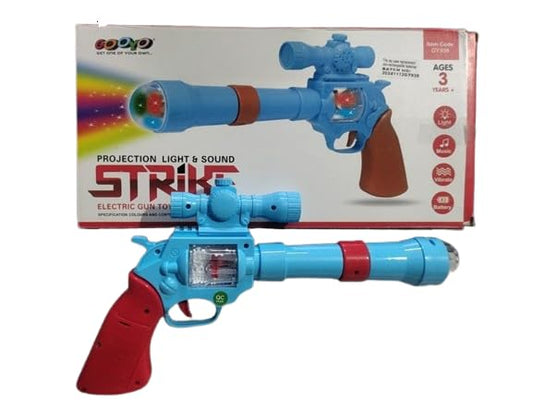 Strike Electric Projection Light and Sound Gun Toy
