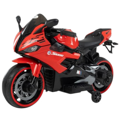 Toy House Battery Operated Ride-On Bike for Kids 2 to 6 Years - B011-Red