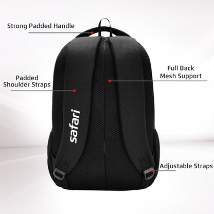 Safari Large 37 L Backpack Bonus 1  (Black) with 1 Year Warranty