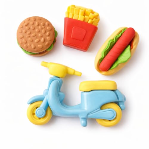 TIPTOP Creative 3D Puzzle Eraser Set for Kids | Colorful Soft Rubber Collectible Erasers | Fun School Stationery, Return Gifts & Learning Toys – Assorted Designs - Set 1