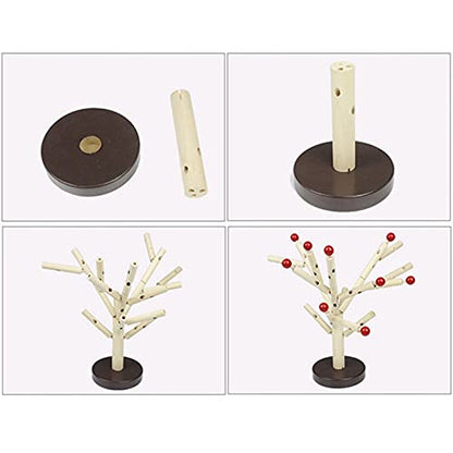 Lnrueg Wooden Tree Building Blocks: Engaging STEM Educational Toy for Logical Thinking
