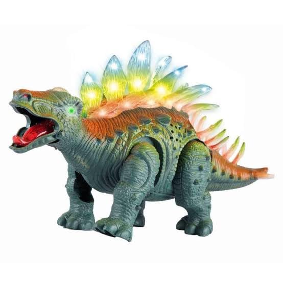 Jy4025 Electric Walking Stegosaurus Dinosaur Sound Light Toy