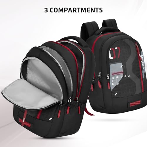 Safari Large 37 L Backpack Bonus 1  (Black) with 1 Year Warranty