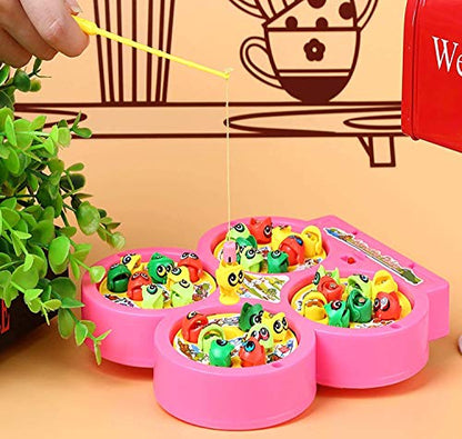 TIPTOP Fishing Catching Game Magnetic, Fish Catching Toy (Assorted Colour)
