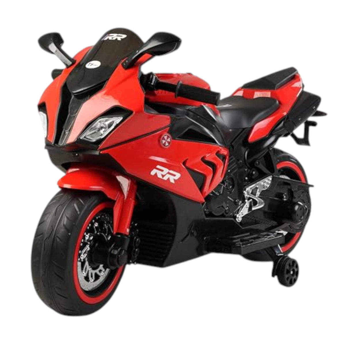 Toy House Battery Operated Ride-On Bike for Kids 3 to 8 Years - B018-Red