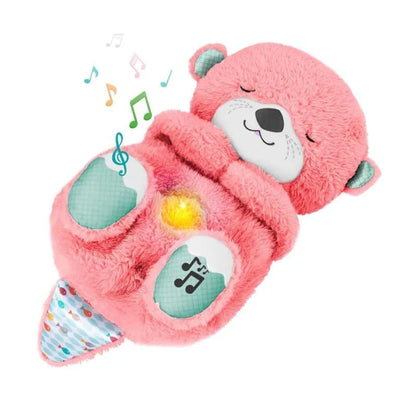 Breathing Otter Soothing Plush Toy with Rhythmic Motion and Music
