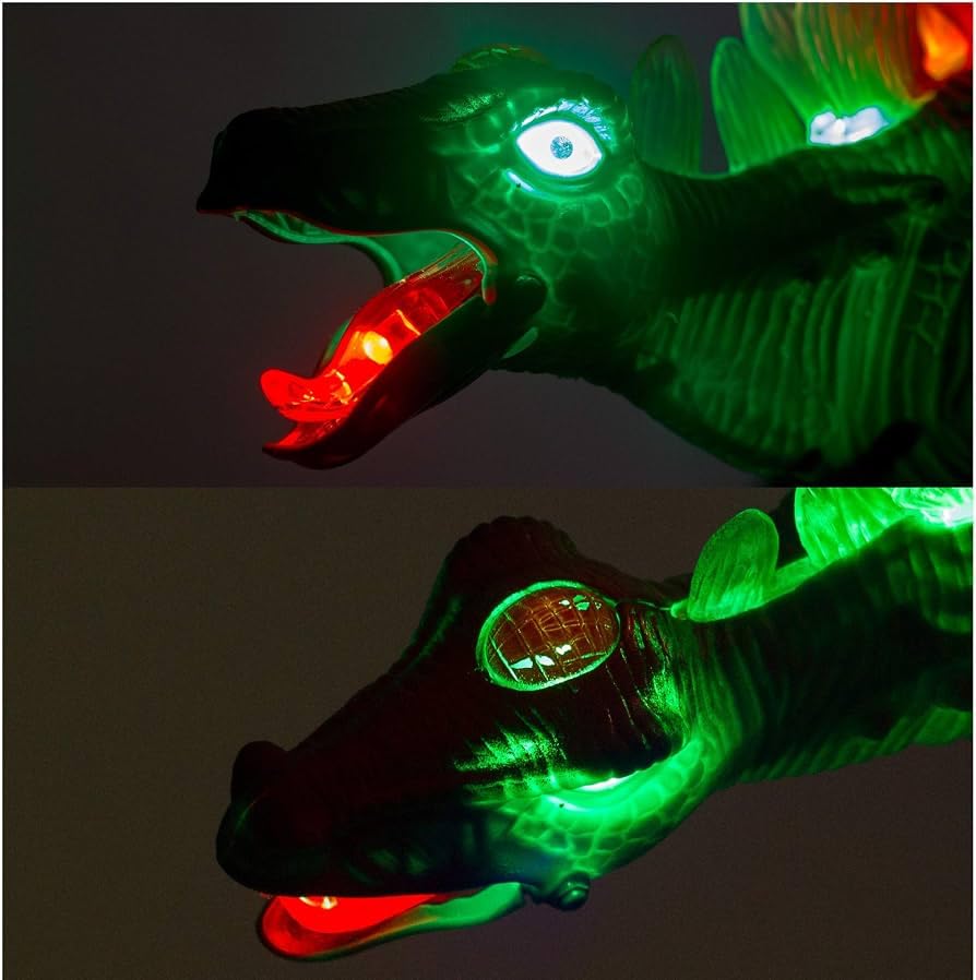Jy4025 Electric Walking Stegosaurus Dinosaur Sound Light Toy