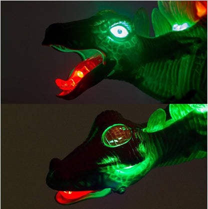Jy4025 Electric Walking Stegosaurus Dinosaur Sound Light Toy