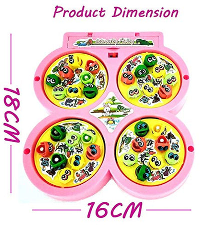 TIPTOP Fishing Catching Game Magnetic, Fish Catching Toy (Assorted Colour)