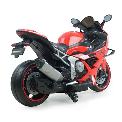 Toy House Battery Operated Ride-On Bike for Kids - B022-Red