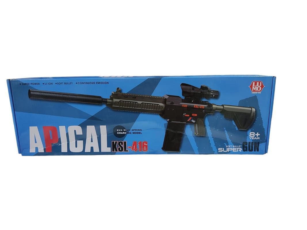 Craft Bay Electric Semi-Auto Foam Blaster Sniper Rifle with Scope, 10 Darts & Magazine