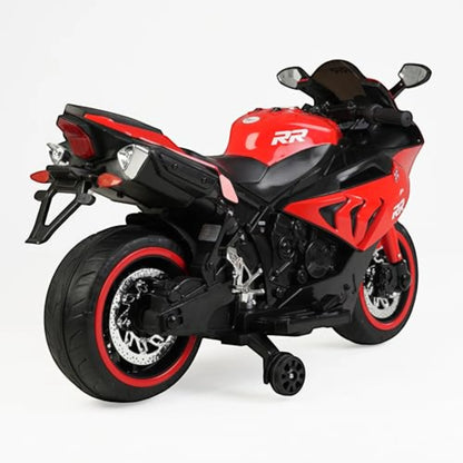 Toy House Battery Operated Ride-On Bike for Kids 3 to 8 Years - B018-Red