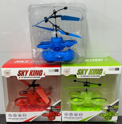Gesture Control LED RC Flying Helicopter Drone Toy for Kids