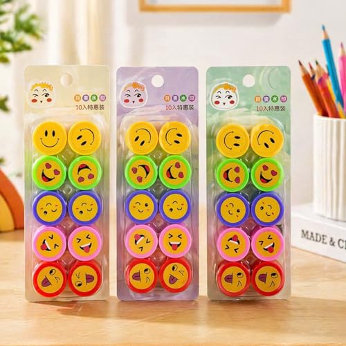 TIPTOP Smiley Stamps For Kids | Emoji Stamps For Kids | Party Favors For Kids | Small Return Gifts For Kids