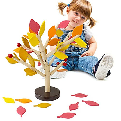 Lnrueg Wooden Tree Building Blocks: Engaging STEM Educational Toy for Logical Thinking