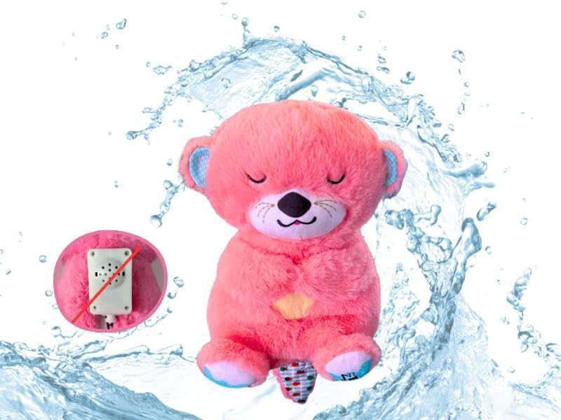 Breathing Otter Soothing Plush Toy with Rhythmic Motion and Music