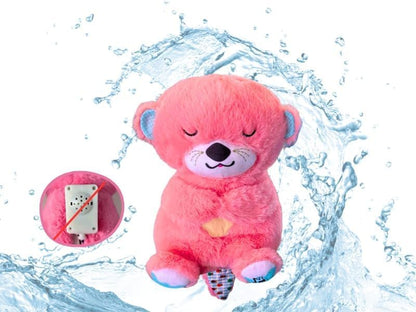 Breathing Otter Soothing Plush Toy with Rhythmic Motion and Music