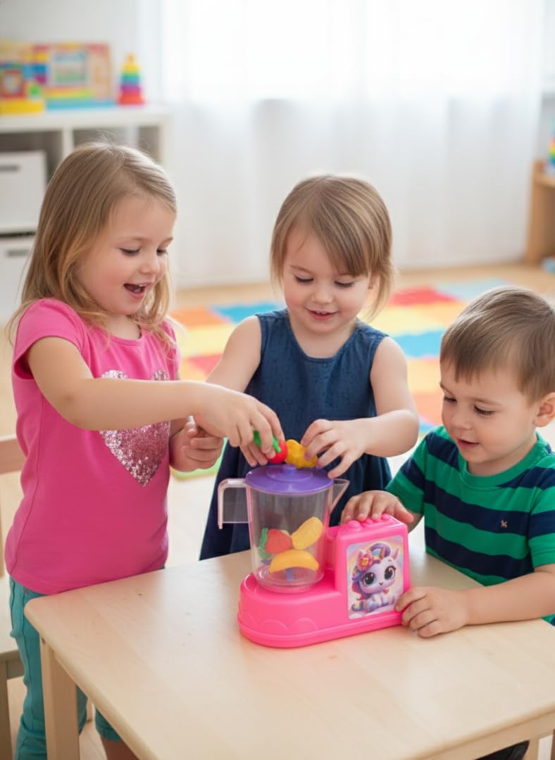 RATNA'S Up-blend-001 Unicorn Kitchen Playset Mixer Toy