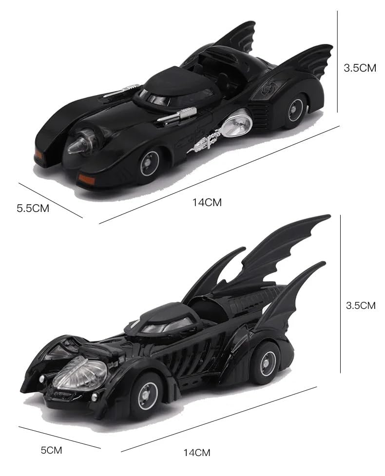 TIPTOP Black Toy Car Super Hero Metal Cars