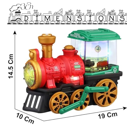 TIPTOP Bump and Go Action Mist Spraying Electric Steam Engine