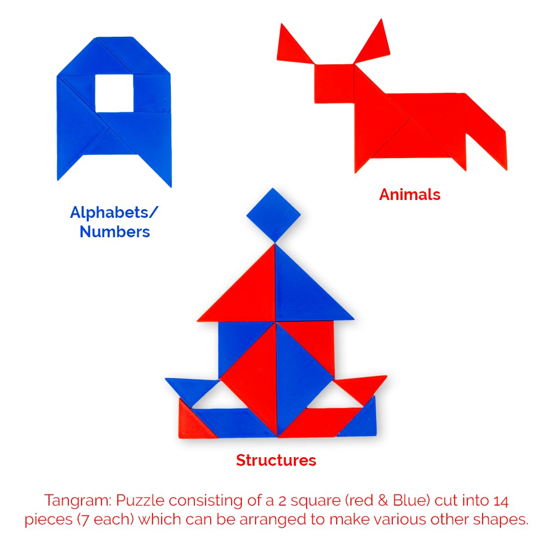 RATNA'S 1401 Twin Tangram Puzzle Game Toy